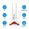 Fritz! Box 6825 4G Edition internationaler WLAN-LTE-Router (weiß rot, Mesh-WLAN, 4G 3G)