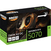 Inno3d N50702-12D7X-195064n Geforce RTX ™ 5070 TWIN X2 OC, ATX, 12 GB, GDDR7, 192-Bit, 672 GB S