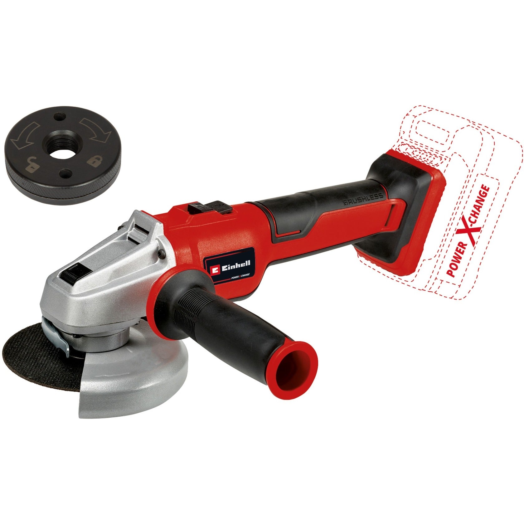 Einhell Axxio -Batteriewinkelmühle 18 115 BL Solo