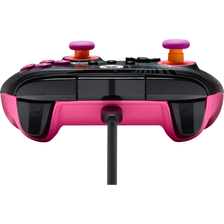 Powera Advantage Plus kabelgebundener Controller für Xbox Series X|s – Palmen im Mondlicht (Rosa, Xbox Series X|s, Xbox One, PC)