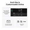 Keychron Q0 HE QMK Wireless Custom Number Pad RGB mechanischer Numpad (schwarz, US-Layout (QWERTY), Gateron Double-Rail Magnetic Nebula, Hot-Swap, RGB, Double-Shot PBT-Tastenkappen)