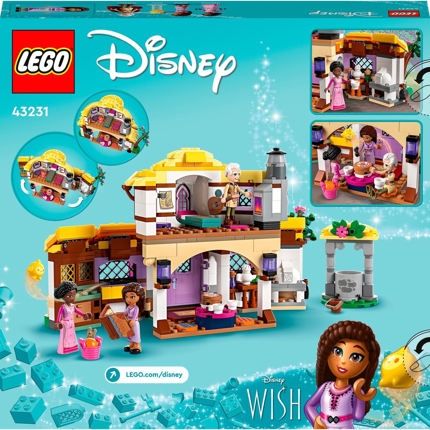 Lego Disney - Ashas Haus-Konstruktionsspielzeug (43231)