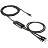 Club 3D USB Typ-C, Y Ladekabel zu 2x USB Typ-C
