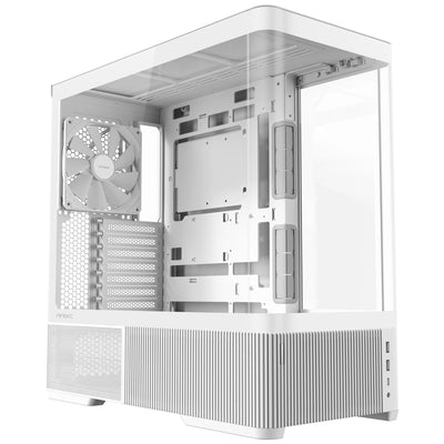 Antec C6 Curve Air Midi-Tower-Gehäuse (weiß | 2x USB-A | 1x USB-C | gehärtetes Glas)