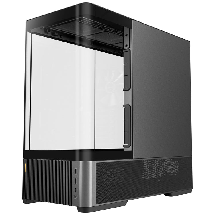 Antec C6 Curve Air Midi-Tower-Gehäuse (schwarz | 2x USB-A | 1x USB-C | gehärtetes Glas)