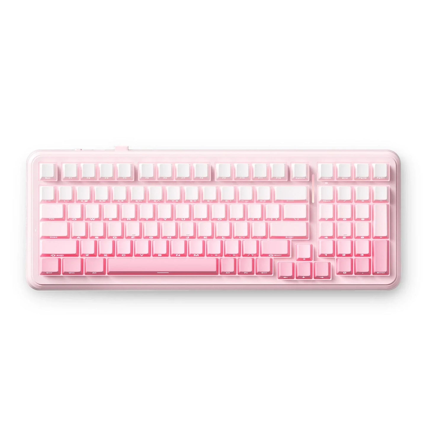Mhose K99 V2 kabellose mechanische rosa Gaming-Tastatur (US-Layout)