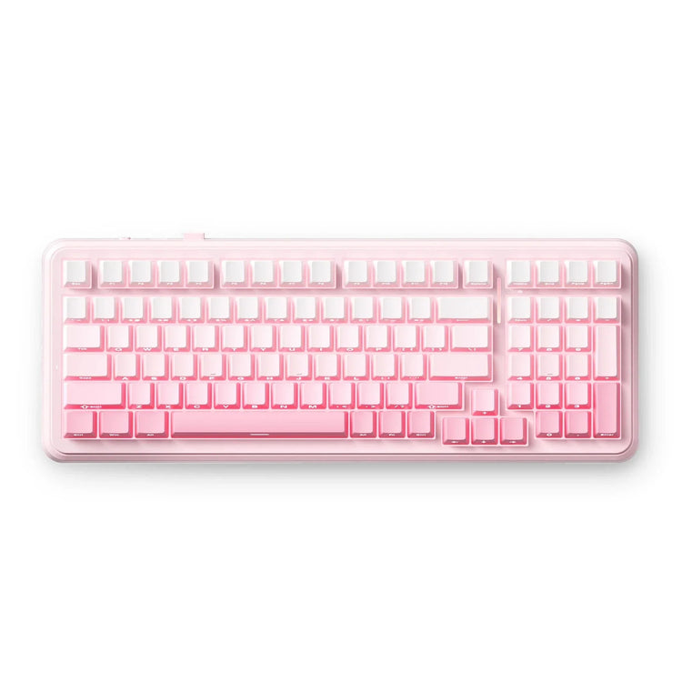 Mhose K99 V2 kabellose mechanische rosa Gaming-Tastatur (US-Layout)