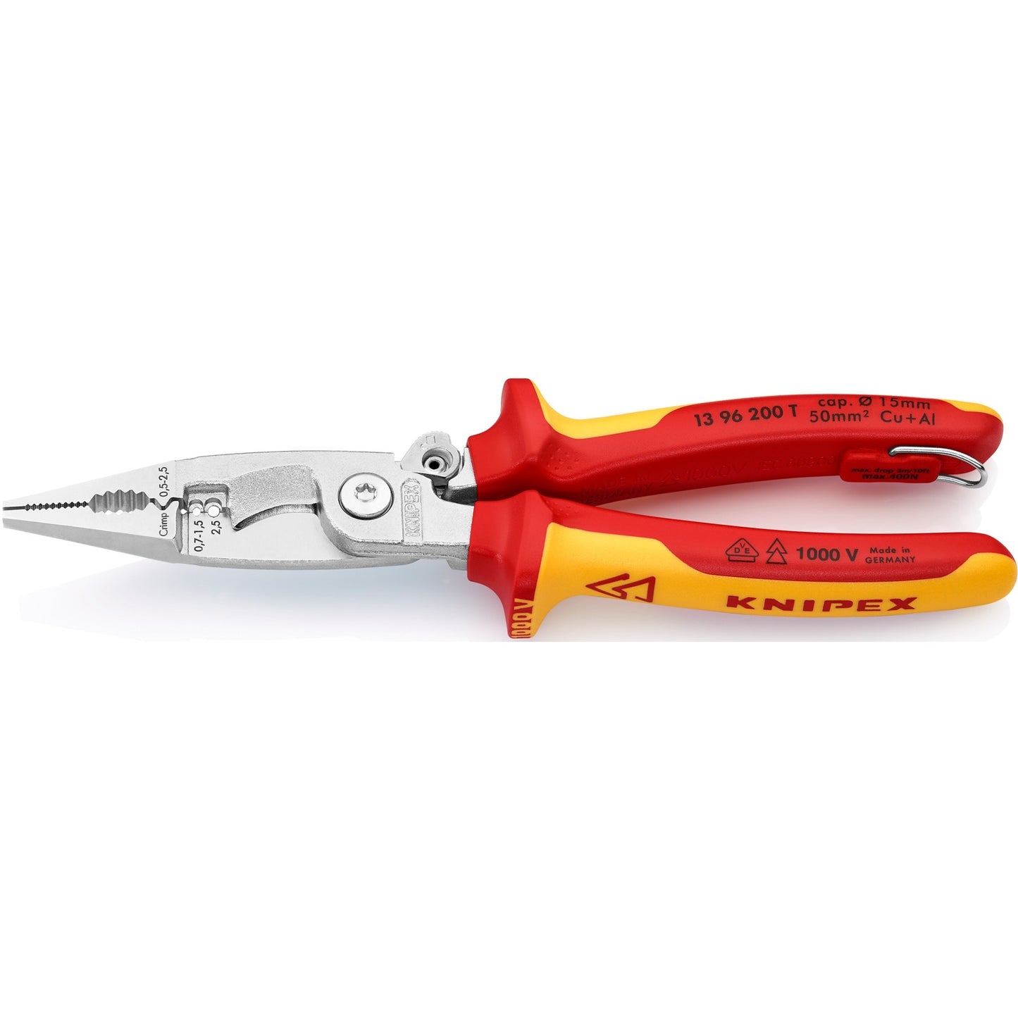 Knipex elektro installatietang 13 96 200 t