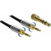 Delock-Stereo-Kabel 3,5 mm 3 Pin-Stecker> 3,5 mm 3 Pin-St.
