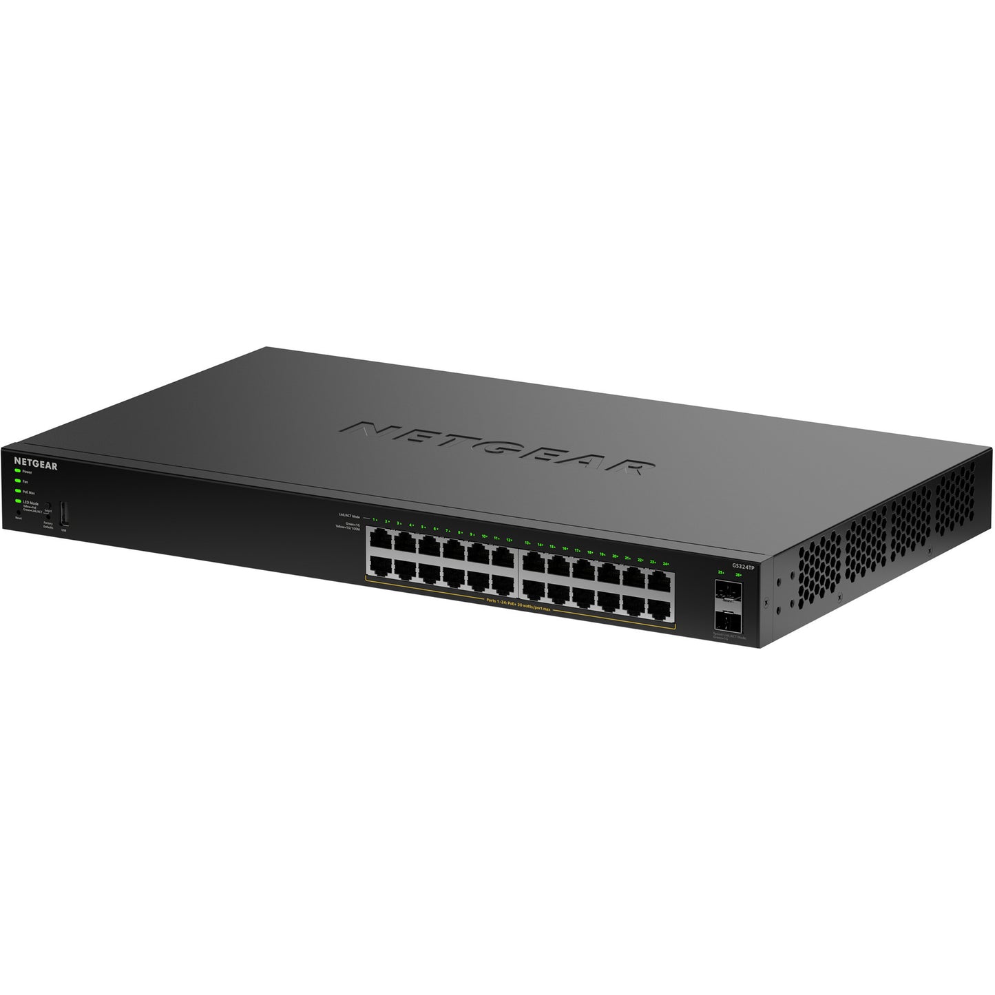 Netgear gs324tpv2 Switch (schwarz, 190 W PoE-Budget)