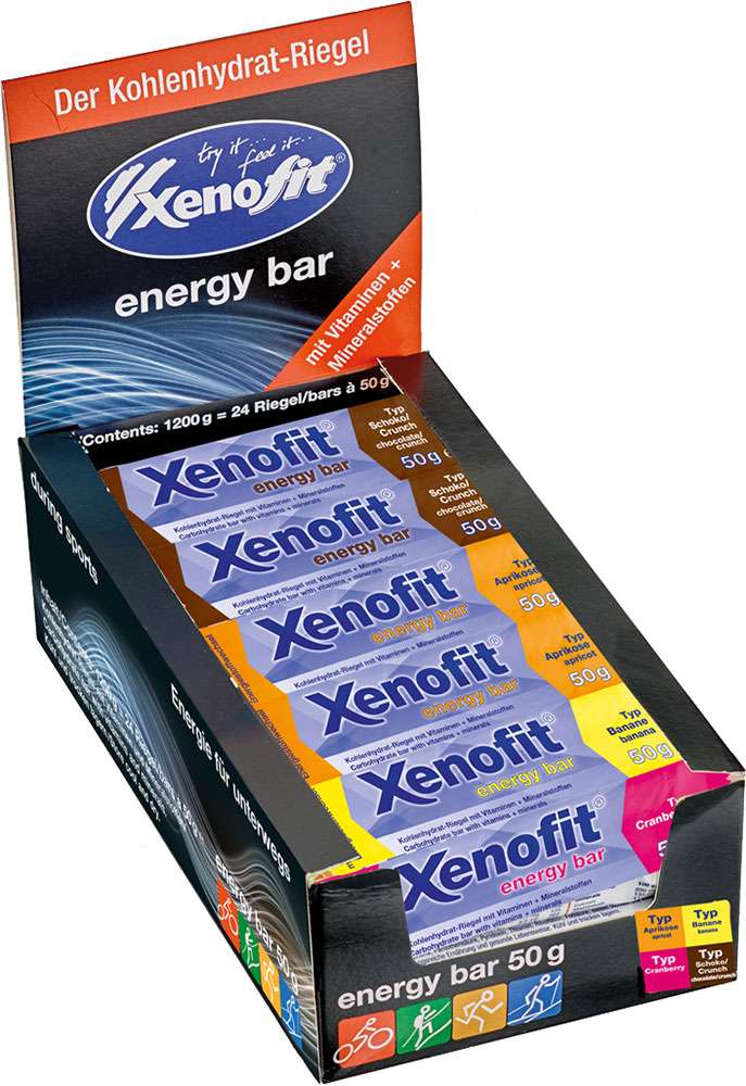 Xenofit Energieriegel gemischt 24x50g Dose