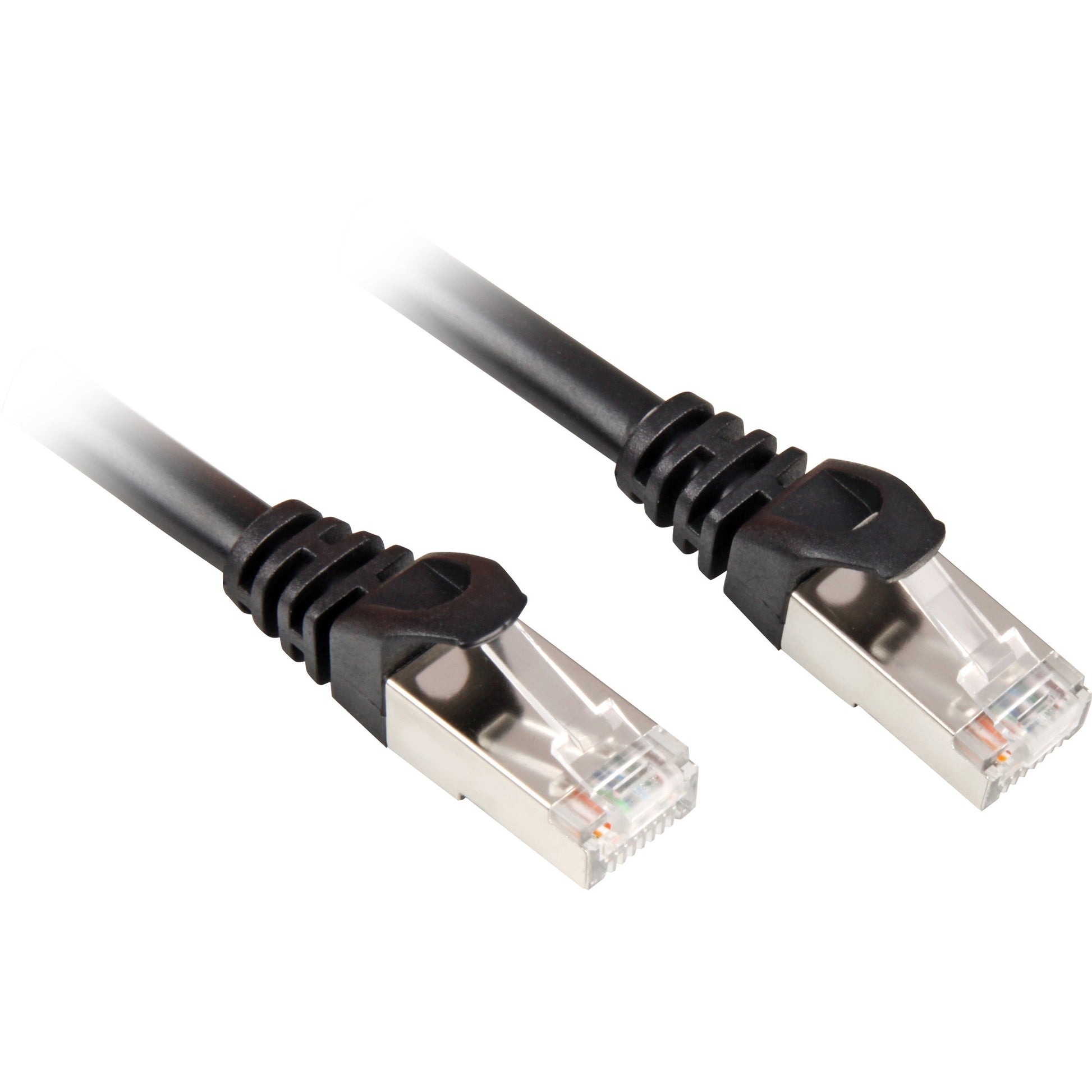 Sharkoon Patchkabel SFTP, RJ-45 mit Cat.6 (schwarz, 2 Meter)