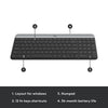 Logitech MK470 Slim Kabellose Tastatur-Maus-Kombination