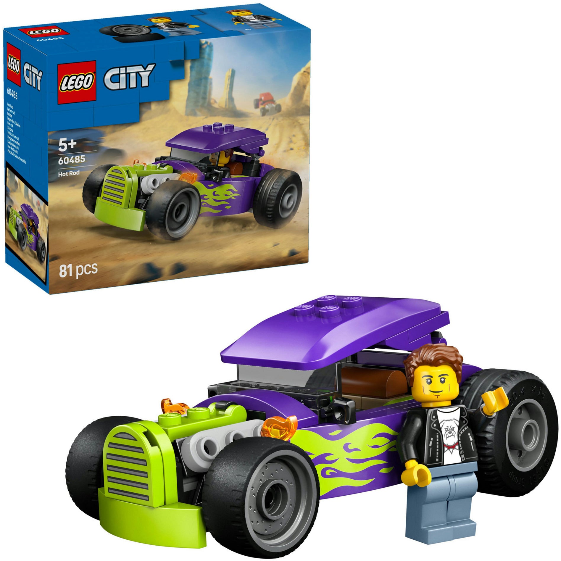 Lego City tolle Fahrzeuge 60485 Hot Rod | 2 Stk