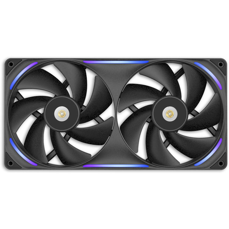 Nzxt Performance Fan F280x RGB-Gehäuselüfter (schwarz, 2 Stück, 280 x 140 x 30 mm, PWM)