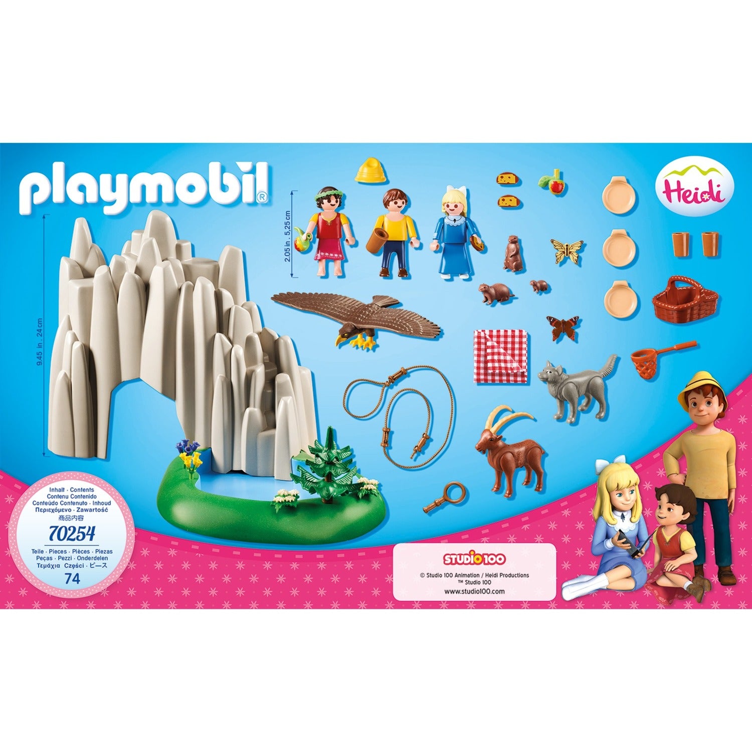 Playmobil 70254 Heidi, Klara und Peter am See