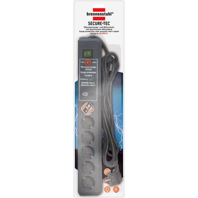 Brennenstuhl Secure-tec 19500A +Surge-Schutz 6x