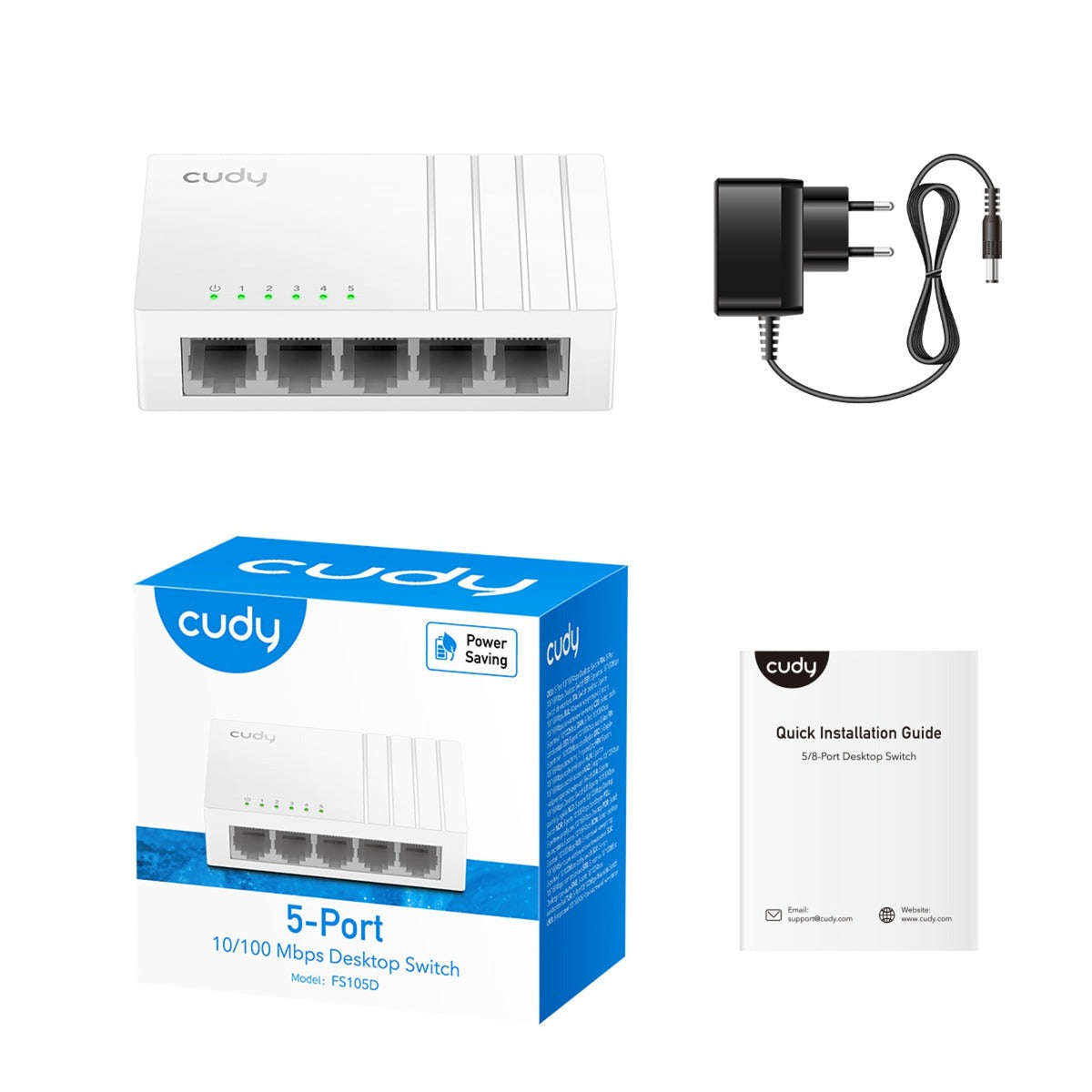 Cudy 5-Port 10 100 Mbit / s ungeliebter Schalter