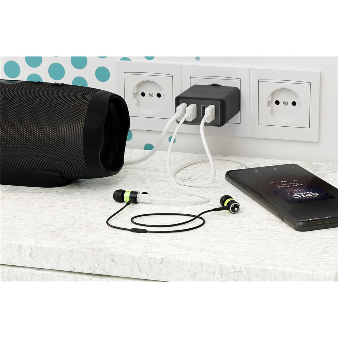 Goobay 4-Wege-USB-Ladegerät (30 W)