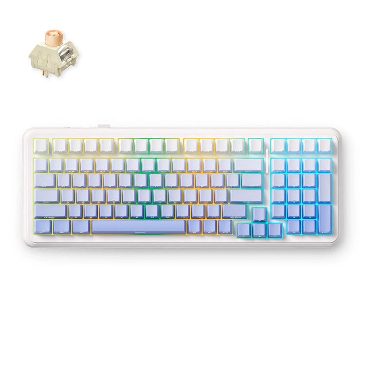 Mchose K99 V2 kabellose mechanische Glacie, Gaming-Tastatur (US-Layout)