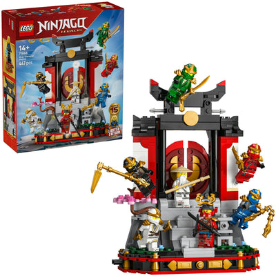 Lego Ninjago 71866 Display zum 15-jährigen Jubiläum mit Ninja-Figuren