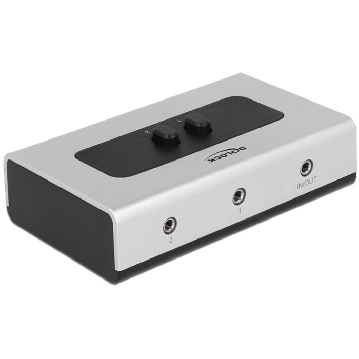 Delock Switch Stereo -Buchse 3,5 mm 2 Porthandbuch Bidirectio