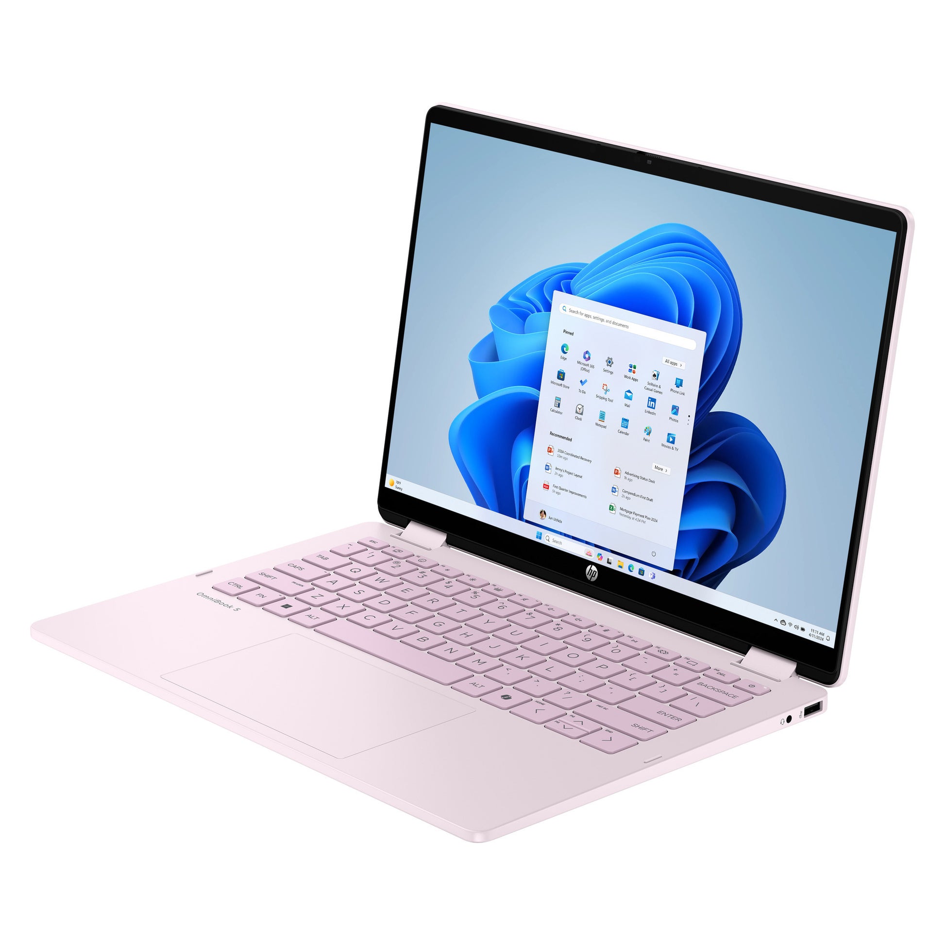 HP Omnibook 5 Flip 2-in-1 14-fp0252ndx 14 Laptop (hellrosa | Core 5 120u | Intel-Grafik | 8 GB | 512 GB SSD | Touch)