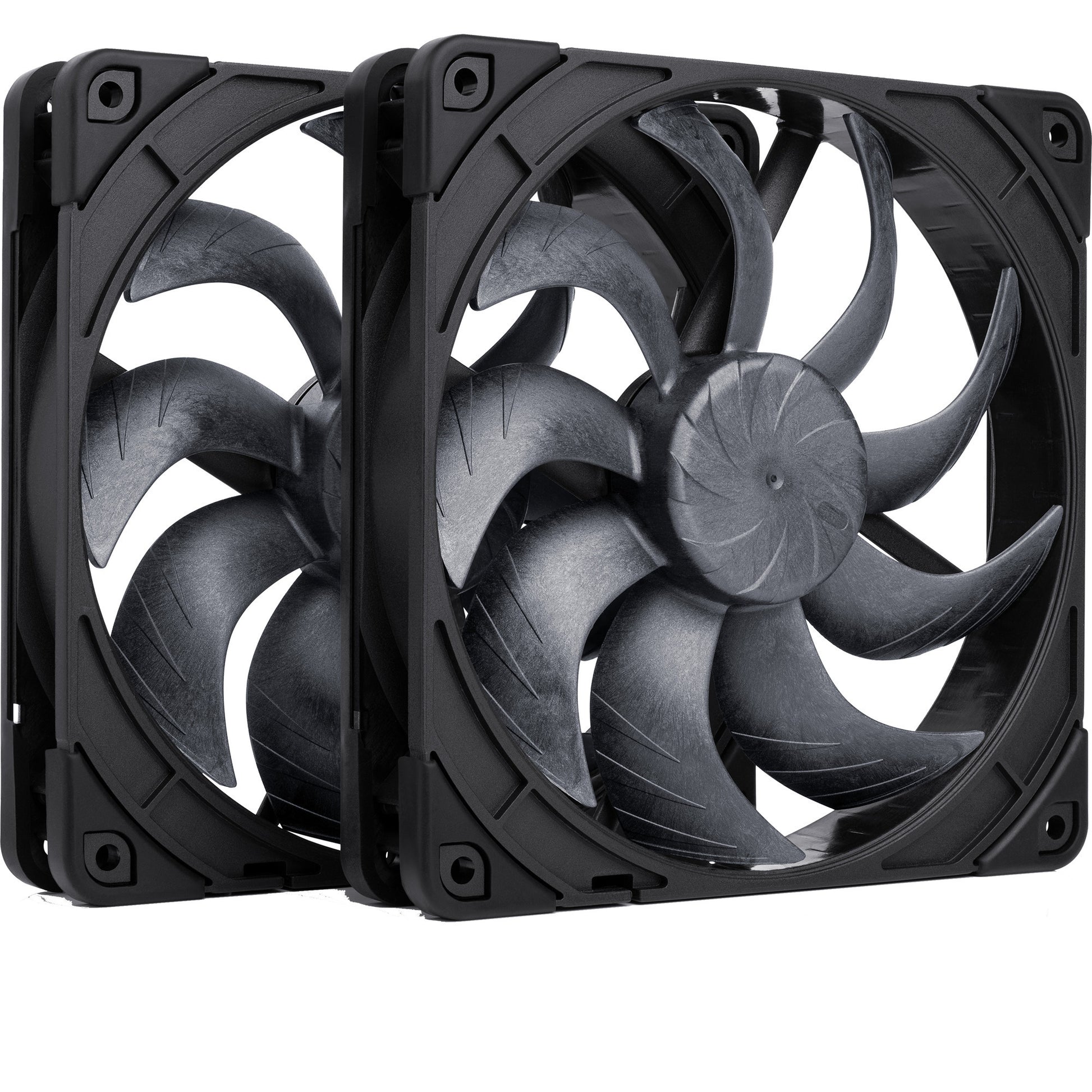 Noctua nf-a14x25 g2 pwm sx2-pp chromax.black Gehäuselüfter (schwarz, 2 Stück, 140 x 140 x 25 mm)