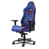 Trust GXT 721SM Ruya Pro Premium bequemer Gaming-Stuhl (Blau Rot)