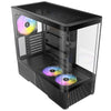 Antec C6 Curve Argb Midi-Tower-Gehäuse (schwarz | 2x USB-A | 1x USB-C | gehärtetes Glas)