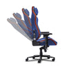 Trust GXT 721SM Ruya Pro Premium bequemer Gaming-Stuhl (Blau Rot)