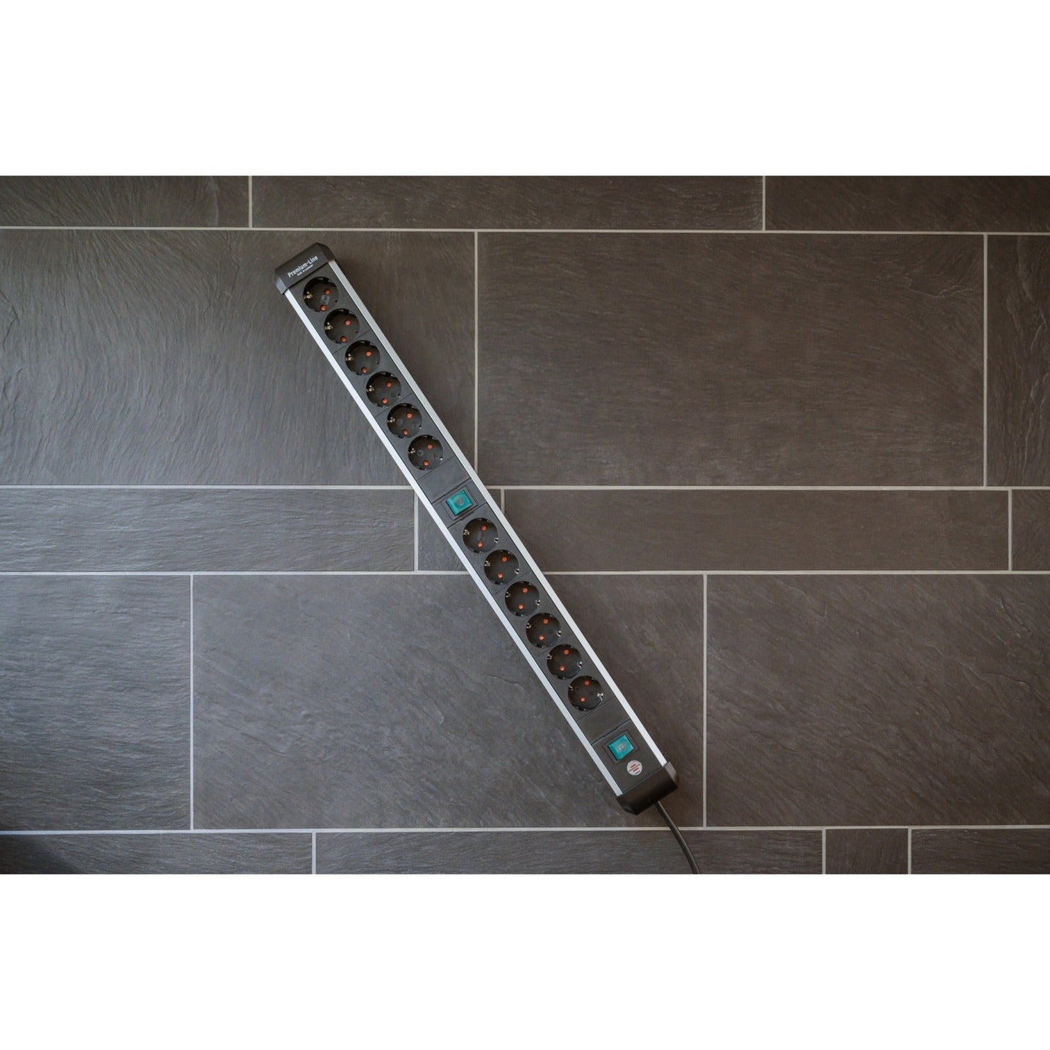 Brennenstuhl Premium-Alu-Line-Sockel 12-mal