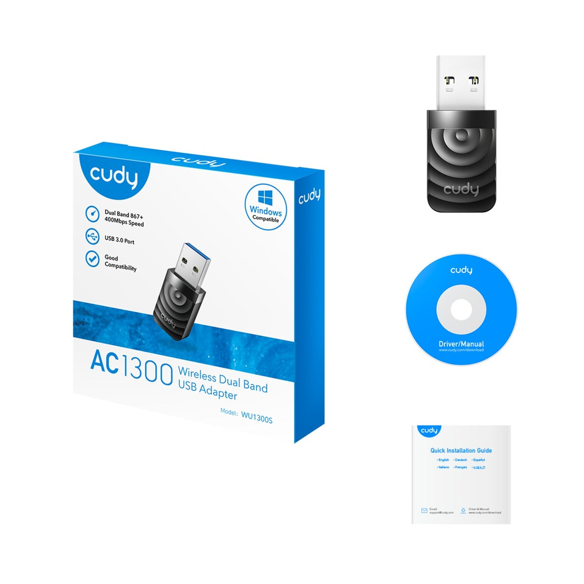 Cudy AC1300 Wi-Fi-USB-Adapter