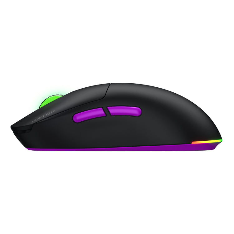 Hator Quasar 3 Ultra 8K kabellose Gaming-Maus (schwarz, 400–30.000 dpi, RGB, 2,4 GHz Bluetooth 5.1 USB)
