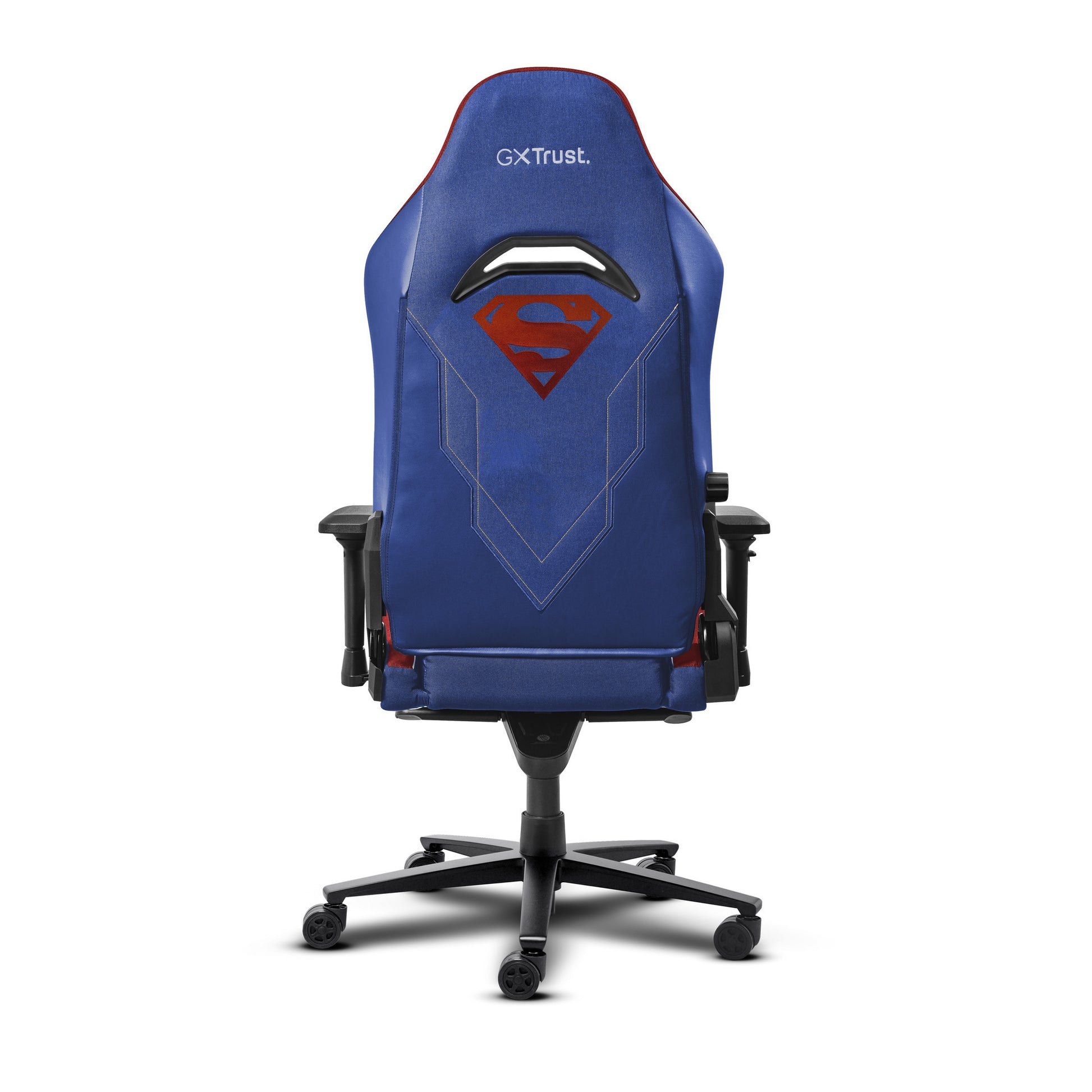 Trust GXT 721SM Ruya Pro Premium bequemer Gaming-Stuhl (Blau Rot)