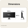 LG Ultrawide 34U601B-B 34 gebogener Monitor (Schwarz, HDMI, DisplayPort, AMD FreeSync, 120 Hz)