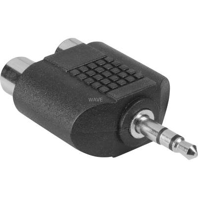 Goobay -Adapter 3,5 mm Jack> 2x Tulp