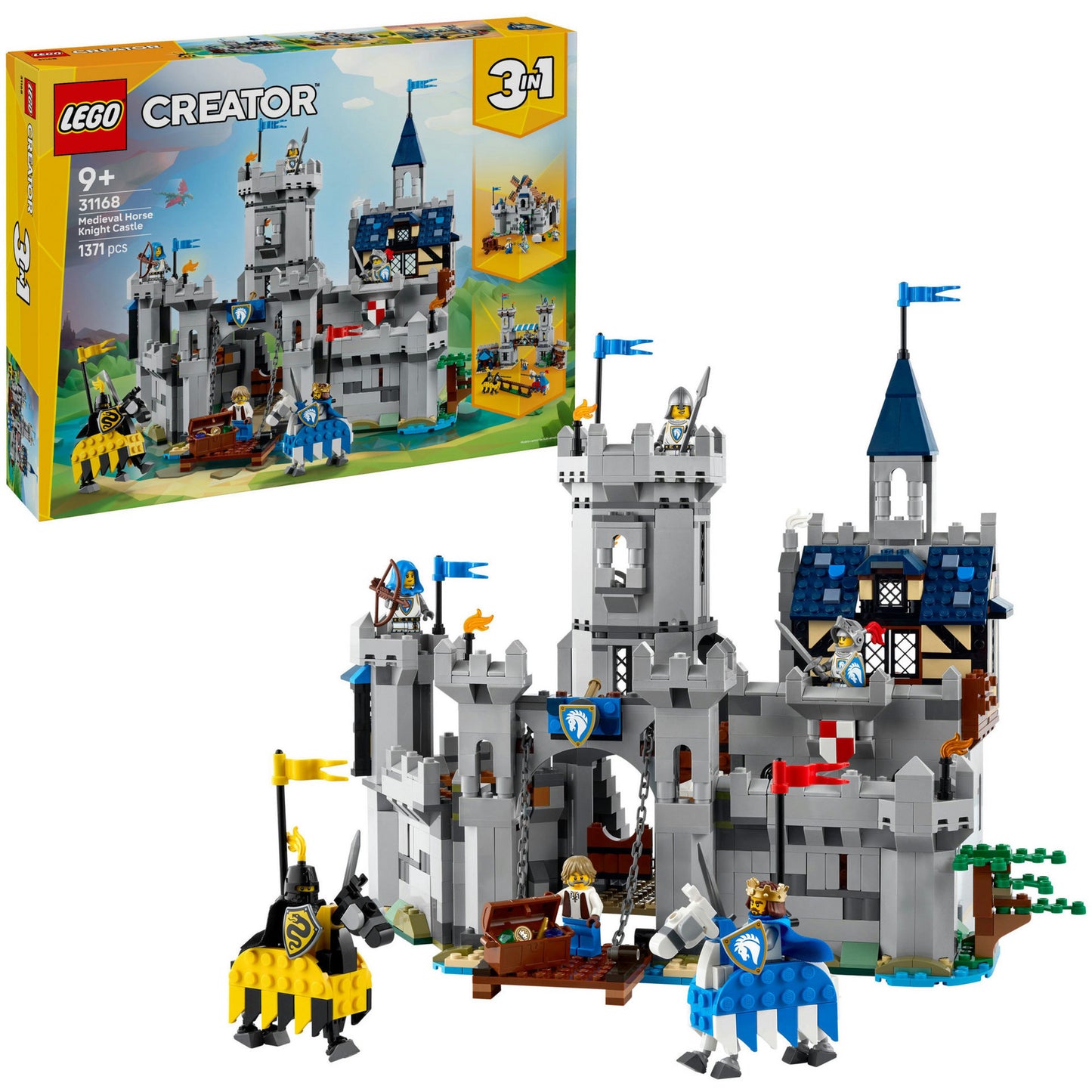 LEGO Creator 31168 mittelalterliches Schloss mit Rittern zu Pferd