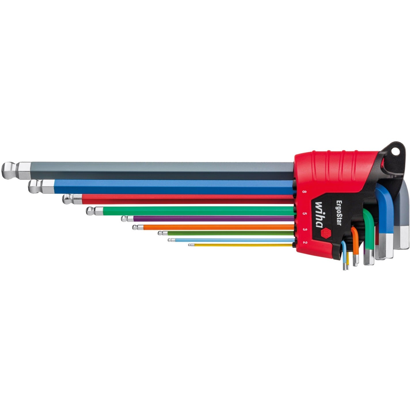 Wiha Allen Keys in Ergostar Holder festgelegt