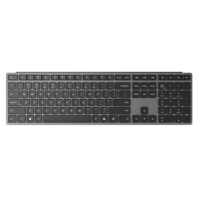 Lenovo 700 moderne kabellose Multi-Geräte-Tastatur – US Euro103P Desktop-Set (grau, 100 %, 2,4 GHz, Bluetooth)