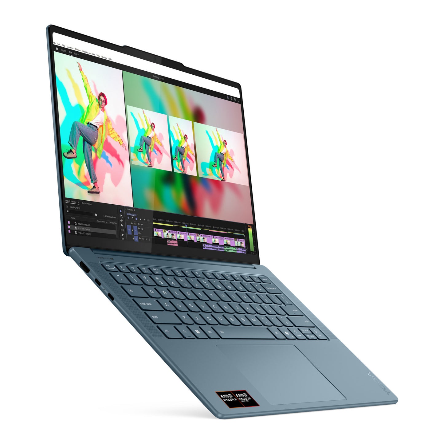 Lenovo Yoga Pro 7 14asp10 (83lx001mmh) 14,5 Copilot+ Laptop (blaugrün | Ryzen AI 9 365 | Radeon 880m Grafik | 32 GB | 1 TB SSD)