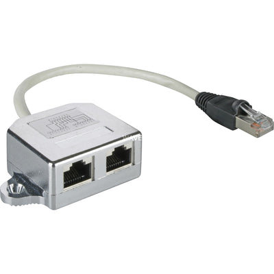 Goobay-Kabel-Splitter RJ45 CAT.5 F UTP T-Adapter