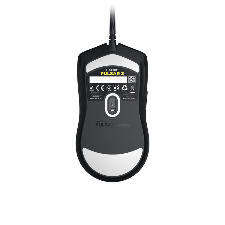Hator Pulsar 3 Gaming-Maus (schwarz, 400–12.000 dpi, RGB)