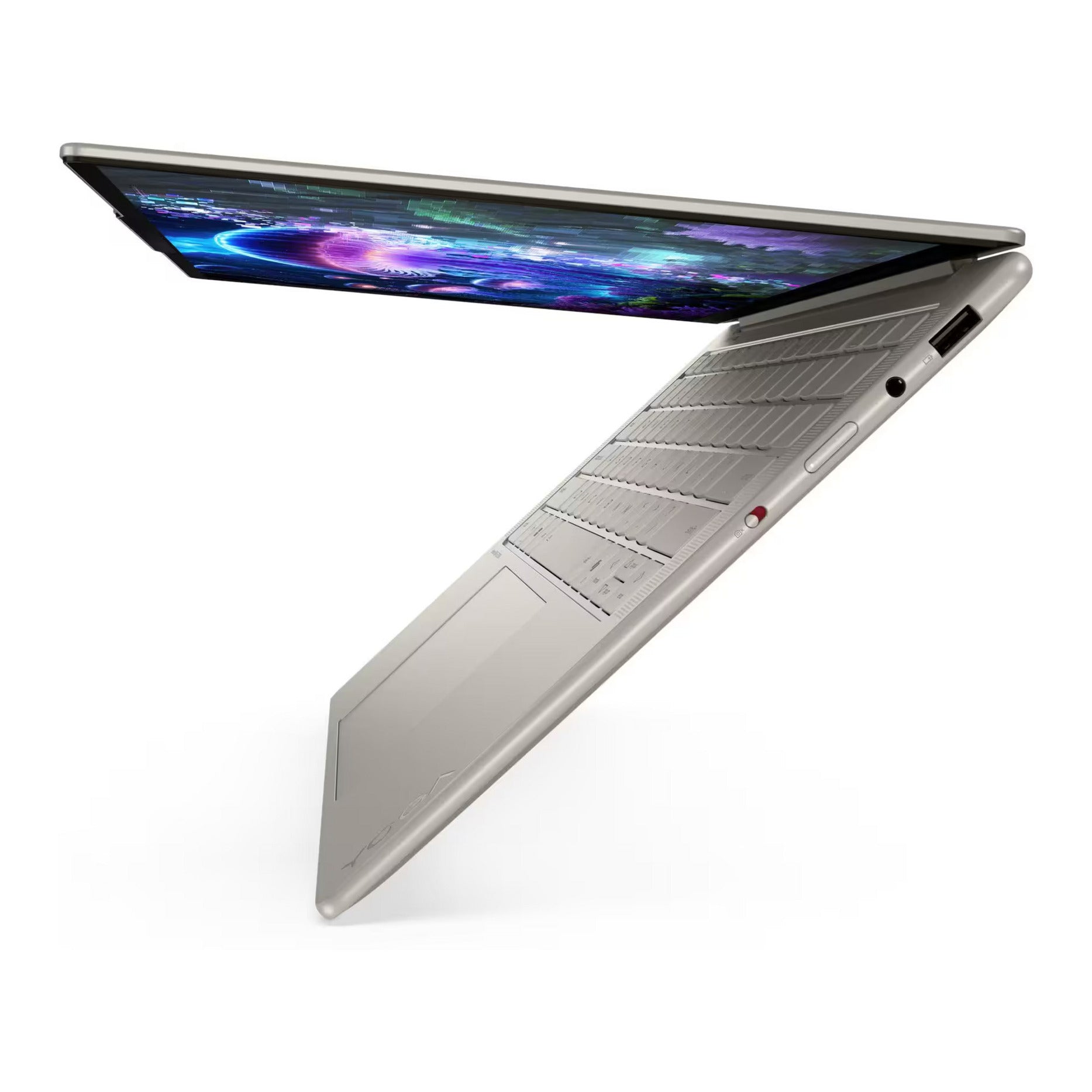 Lenovo Yoga Slim 7 14ill10 (83jx00f7mh) Aura Edition 14 Copilot+ Laptop (Hochglanz-Weiß | Core Ultra 5 226 V | Intel Arc-Grafik 130 V | 16 GB | 512 GB SSD)