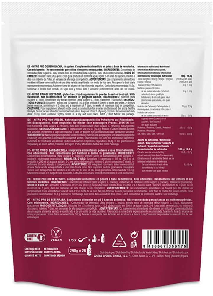 226ers Nitro Pro Rote Bete 290g