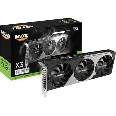 Inno3d Geforce RTX 5080 x3 Grafikkarte (DLSS 4, 3x Display Port, 1x HDMI 2.1)