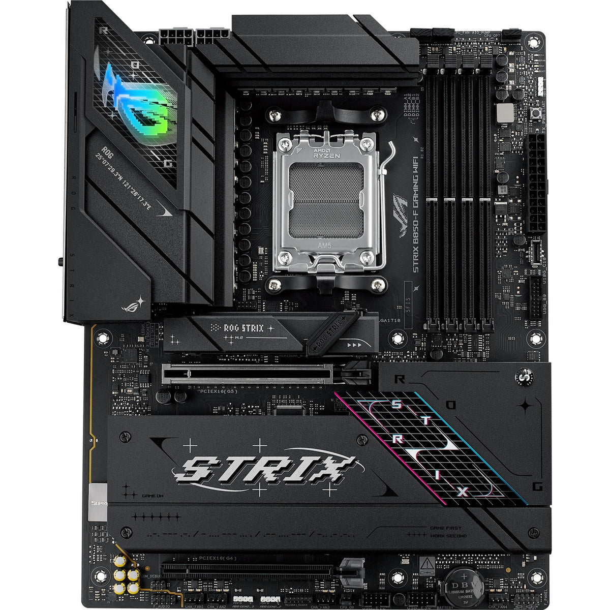 Asus ROG Strix B850-F Gaming WiFi Sockel AM5 Motherboard (2,5 GB-LAN, Wi-Fi 7, BT, Sound, ATX)