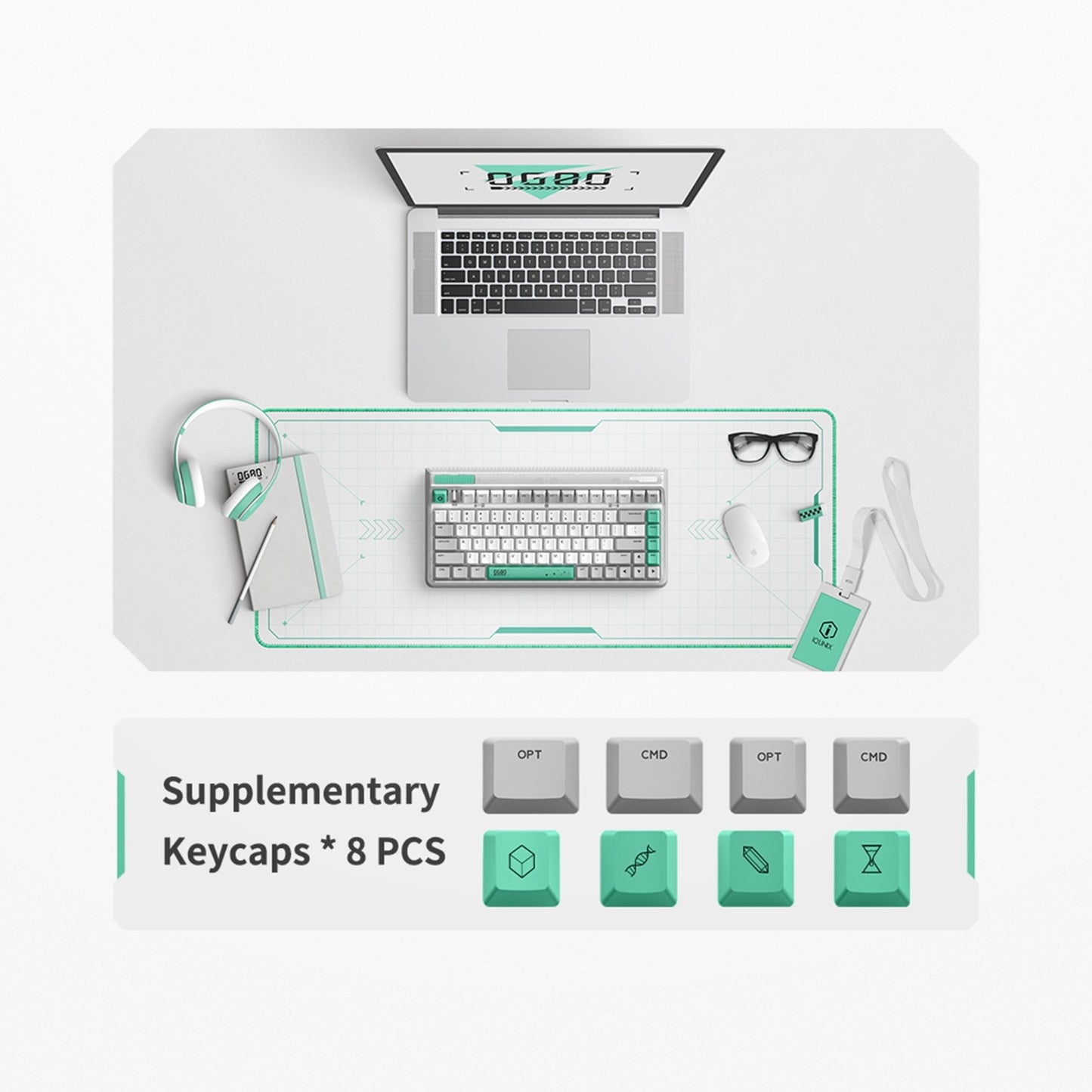 Iqunix OG80 Wurmloch Wireless mechanischer Tastatur