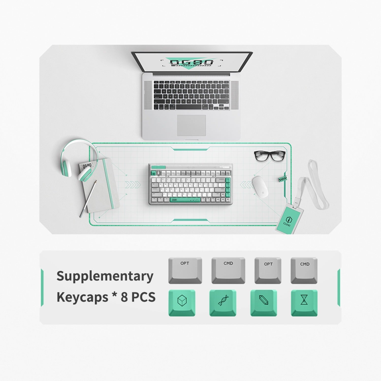 Iqunix OG80 Wurmloch Wireless mechanischer Tastatur