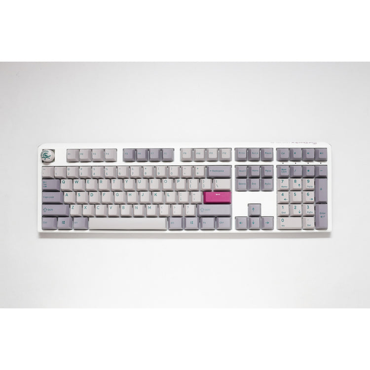 Ducky One 3 Mist Grey, Tastatur (Hellgrau, US-Layout, Cherry MX Red, RGB-LED, Double-Shot PBT, Hot-Swap-fähig, Quack-Mechanik)